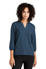 Load image into Gallery viewer, Mercer+Mettle™ Women's Stretch Crepe 3/4-Sleeve Blouse