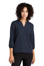 Load image into Gallery viewer, Mercer+Mettle™ Women's Stretch Crepe 3/4-Sleeve Blouse