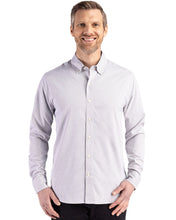 Load image into Gallery viewer, Cutter & Buck Skyline Epic Confidence Recycled Gingham Mens Long Sleeve Dress Shirt