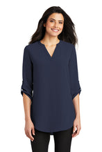 Load image into Gallery viewer, Port Authority ® Ladies 3/4-Sleeve Tunic Blouse