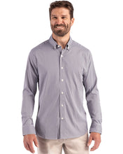 Load image into Gallery viewer, Cutter &amp; Buck Skyline Epic Confidence Recycled Gingham Mens Long Sleeve Dress Shirt
