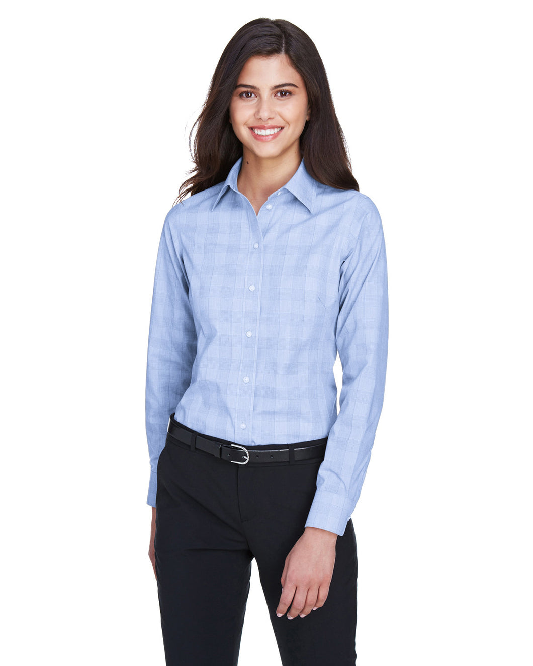 Devon & Jones Ladies' Crown Woven Collection™ Glen Plaid