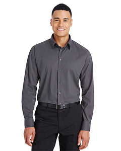 Devon & Jones CrownLux Performance® Men's Tonal Mini Check Woven Shirt
