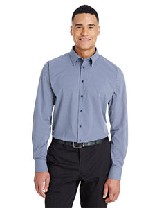 Devon & Jones CrownLux Performance® Men's Tonal Mini Check Woven Shirt