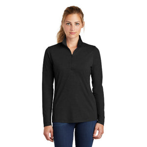 Sport-Tek ® Ladies PosiCharge ® Tri-Blend Wicking 1/4-Zip Pullover (item not work appropriate attire)