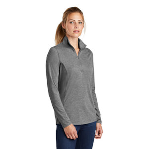 Sport-Tek ® Ladies PosiCharge ® Tri-Blend Wicking 1/4-Zip Pullover (item not work appropriate attire)
