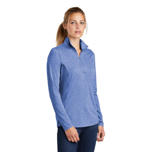 Sport-Tek ® Ladies PosiCharge ® Tri-Blend Wicking 1/4-Zip Pullover (item not work appropriate attire)