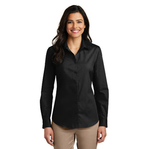 Port Authority® Ladies Long Sleeve Carefree Poplin Shirt