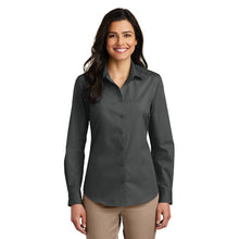 Load image into Gallery viewer, Port Authority® Ladies Long Sleeve Carefree Poplin Shirt
