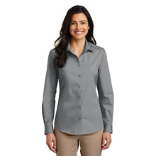 Load image into Gallery viewer, Port Authority® Ladies Long Sleeve Carefree Poplin Shirt
